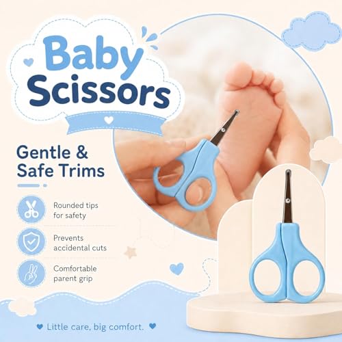 Image of StarAndDaisy Baby Grooming /Care kit for new Born Baby, Baby Comb Hair for new Born Hair Brush, Comb,Baby Nail Scissor,Baby Nail Cutter,Nail Cutter Safety Holder, Nail Filer for Toddler - Assort
