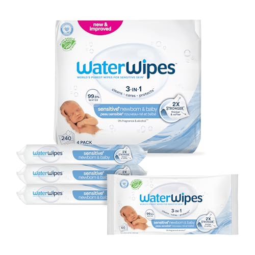 WaterWipes Sensitive+ Newborn & Baby Wipes