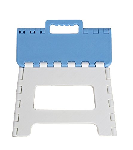 Peace Folding Plastic Stool Small Blue