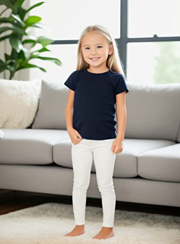 Image of Clementine Big Girls Three-Pack Everyday Crew Neck T-Shirts, Grey, Small