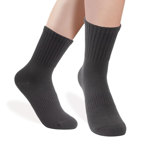 Cotton Crew Socks for Women, Thin Ankle Tube Socks for Dress Trouser Clothes