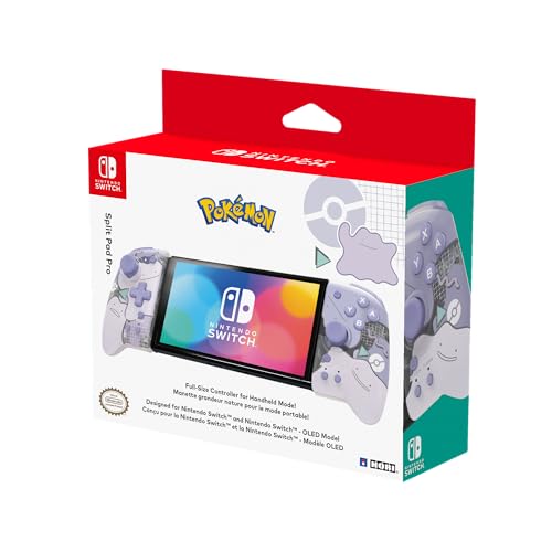 HORI Nintendo Switch Split Pad Pro (Ditto) Ergonomic Controller for Handheld Mode - Officially Licensed By Nintendo