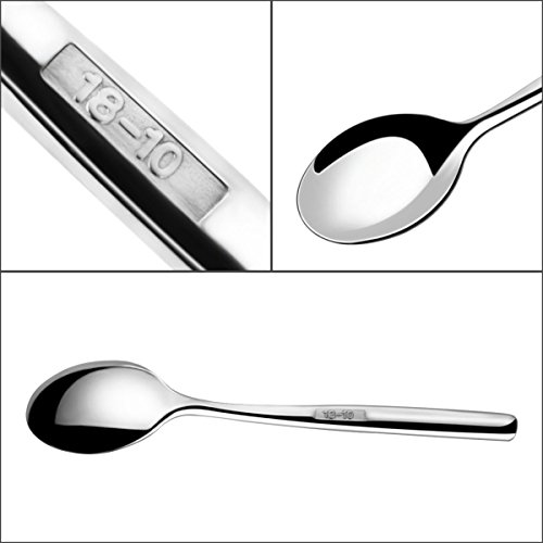 PROKITCHEN Stainless Steel Egg Cup Tray Set with 4-piece Egg Cup Holders and 4-piece Egg Spoons for Hard Soft Boiled Egg, Set of 8
