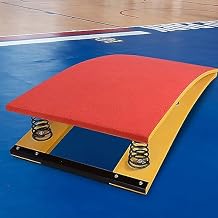 Pro Gymnastics Springboard Vault for Kids & Adult High Bounce Springboards Improving Vaulting Skills Curved Spring Board for Home/Sports Club,2 Springs 50X80X20CM