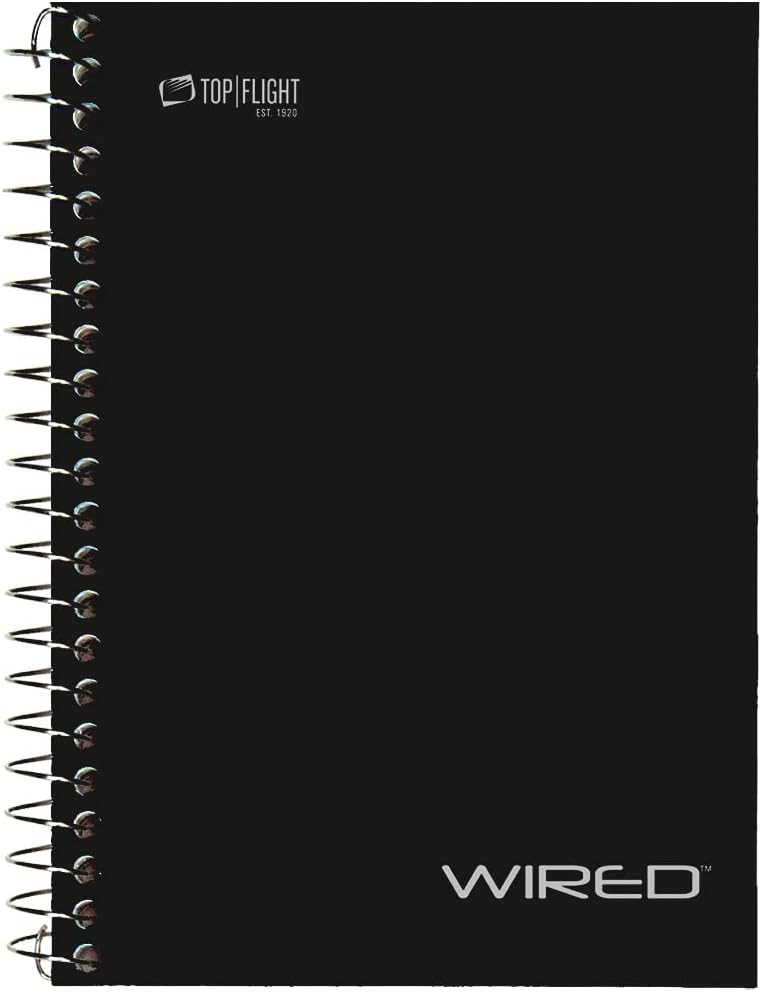 Buy Top Flight Wired Personal Wirebound Notebook, 100 Sheets, College