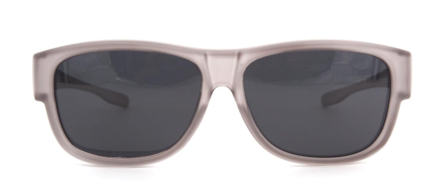 DanCarol DC-POL-2043-C7-Grau-(C4-)-Für Schmales Gesicht Die Überbrille, ideal für Brillenträger -mit Polarisierte Gläser
