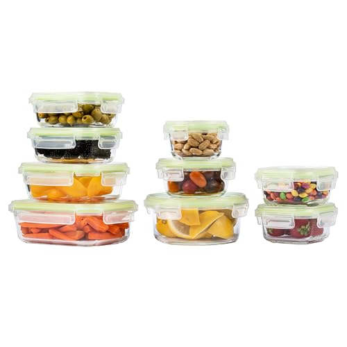 Home Fleek Embalagens de vidro para alimentos Herméticos Sem BPA