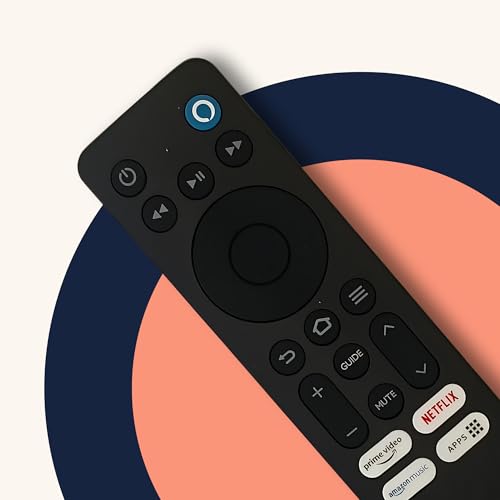 Image of Remote Control Compatible with REDMI FIRE TV Smart LCD LED TV with Prime Video, Netflix, Amazon Music and Easy APPS Access (with Voice, with Alexa Support)