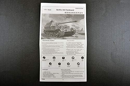 Trumpeter 07205 Tiger Ferdinand maquette char allemand Sd.Kfz. 184 miniature plastique 1/72 - 4