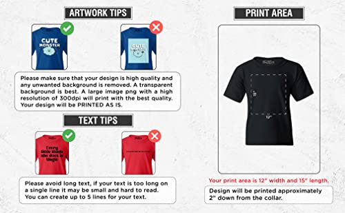 Personalized Design Your Own Customized Front Back Print Child's T-Shirt Customizable Kids Custom Tee Shirts Youth Boys Girls3