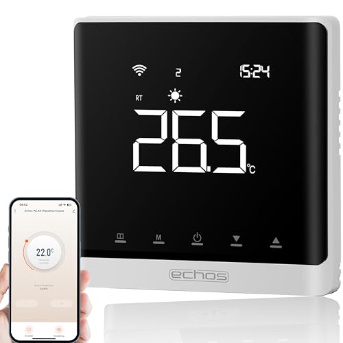 Wandthermostat Heizung Smart Fußbodenheizung WLAN Raumthermostat Über Smartphone Tuya Smart Life Amazon Alexa Google Home steuerbar Thermostat Fußssbodenheizung Programmierbares Raumthermostat