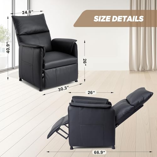 Sillón reclinable eléctrico con masaje y calor negro miniatura 2