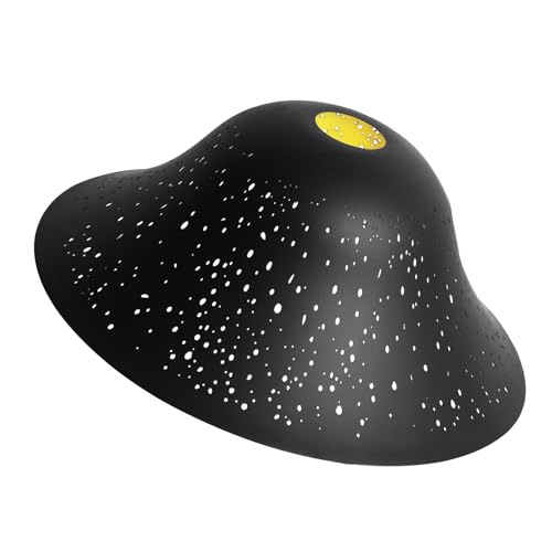 Etched Starry Star Replacement Metal Shade for Medium Base Socket Torchiere Lamp, Swag Lamp, Pendant and Island Fixture, 11.8" Diameter x 4.72" High,