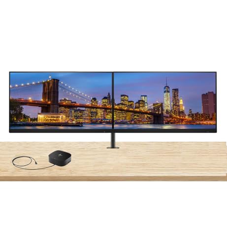 Image of HP Series 5 Pro 27-inch 527pu Full HD (1920 x 1080) 120Hz 5ms LCD Monitor, 2-Pack - Daisy Chain, DisplayPort, USB Hub Bundled with Desk Mount Stand & USB-C Multiport G5 Dock
