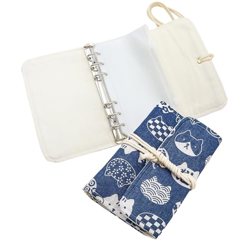 POPAPIE 1 sac de rangement pour aiguilles à tricoter circulaires, étui de rangement pour aiguilles à tricoter circulaires avec 12 poches transparentes à...