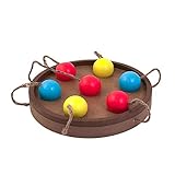 Flipo New Interactive Cat Toy Puzzle Board - Cat Toys for Indoor Cats, Cat Activity Center Treat and Cat Food Feeder… (Bat-A-Ball)