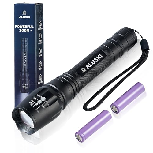 Image of Flashlights High Lumens Super Bright Flashlight, 2000 Lumens LED Tactical Flashlight, Aluminum Alloy Body, 5 Modes, Long Beam, Zoomable Waterproof Flashlight for Camping, Hiking, Outdoors, Indoor