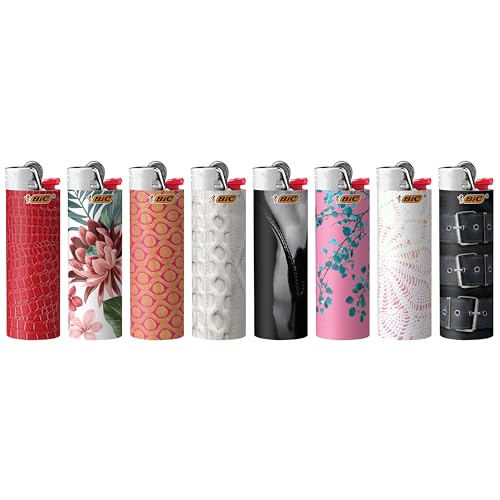 BIC Special Edition Fashion Series Pocket Lighters, Assorted Designs, 8-Pack (Colors May Vary)