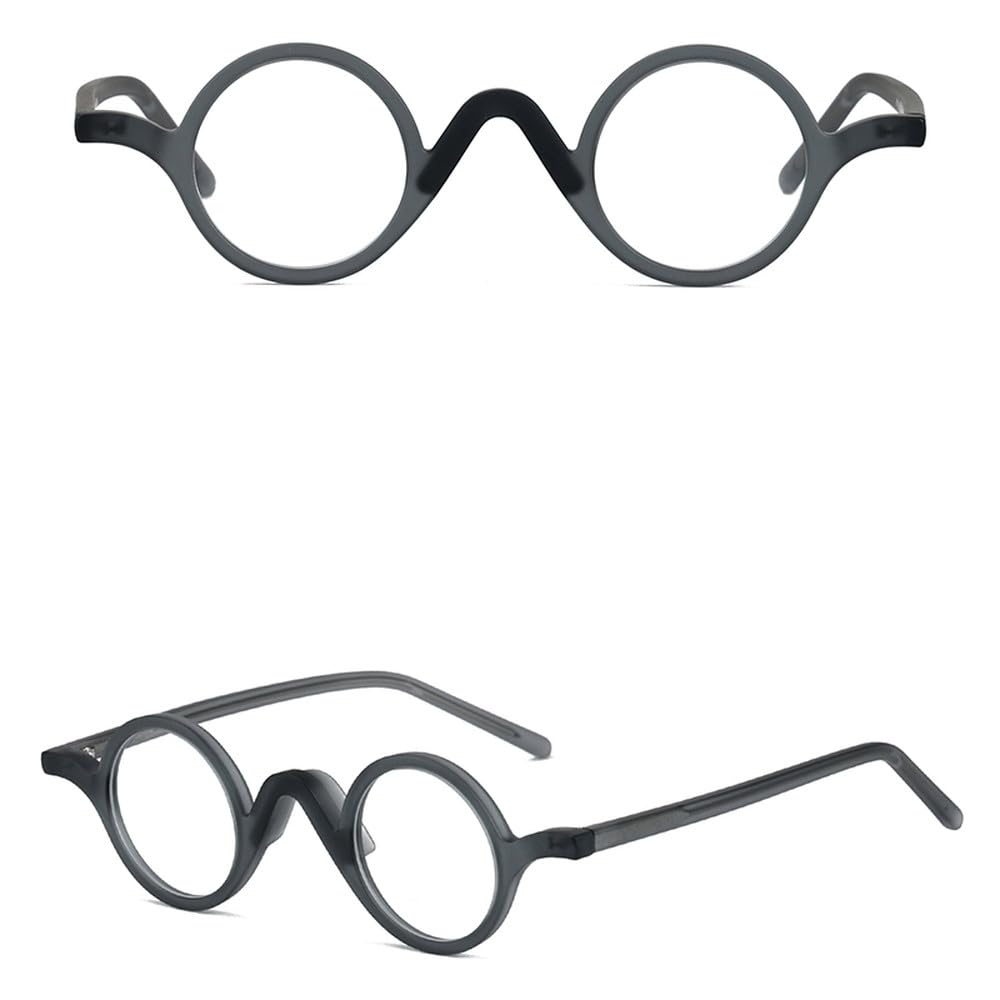 małe okrągłe okulary damskie vintage przezroczyste soczewki damskie okulary retro oprawki dla mężczyzn octan czarny szary unisex