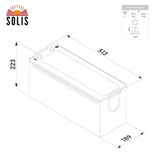 AGM-Batterie 150Ah Solarbatterie 12V für Wohnmobile und Boote