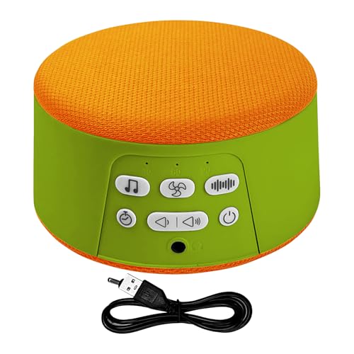 Máquina de sonido de ruido , máquina de ruido para dormir, dispositivos electrónicos portátiles con función de temporizador de apagado automático, recargable para adultos, bebés y niños