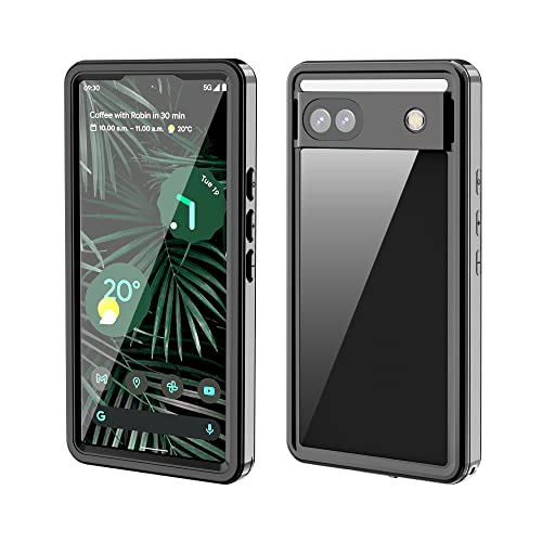 Ankoe for Pixel 6A Waterproof Case, IP68 Certified Extreme Series Shockproof Dirtproof Snowproof Full-Sealed Armor Cover W/Built-in Screen Protector for Google Pixel 6A