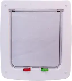 Petlon Porta Portinha Pet Gato Ou Cão Branca tam G 27,5cm x 24,5cm