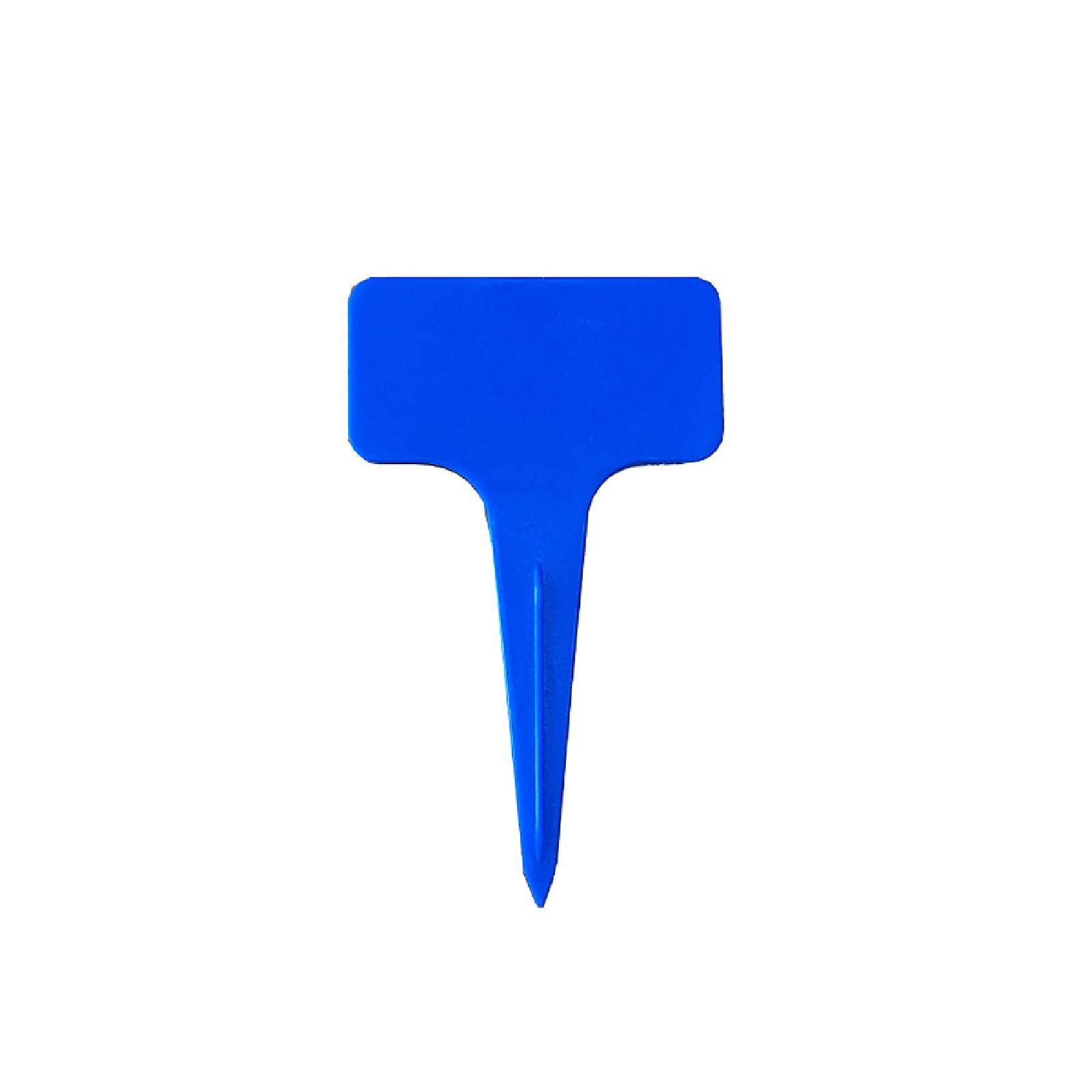 20PCS Plastic Plant Labels & Tags T-Type Waterproof Garden Markers, Strong Plant Markers for Vegetable Plants, Fruits, Flowers 2.4 x 3.9 Inch Blue