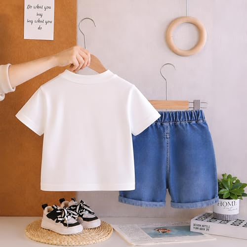 Image of Googo Gaaga Boys Printed Clothing Set | Tshirt Combo Set - Includes a stylish T-shirt and matching shorts for a complete everyday outfit.