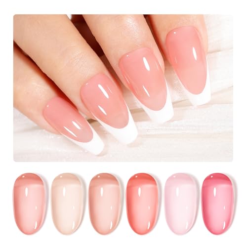 Set de Esmaltes de Gel Nude para Manicura Francesa Gellen miniatura 1
