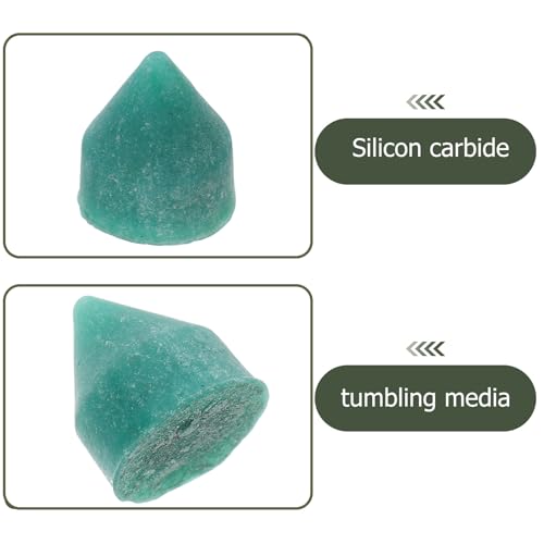 Gatuida Schleifmittel Für Poliermaschine Hochwertiges Siliziumkarbid Füllmaterial Für Tumbler Geeignet Für Schmuck Möbel Und Autos Einfache Bedienung Und Langlebige Konstruktion