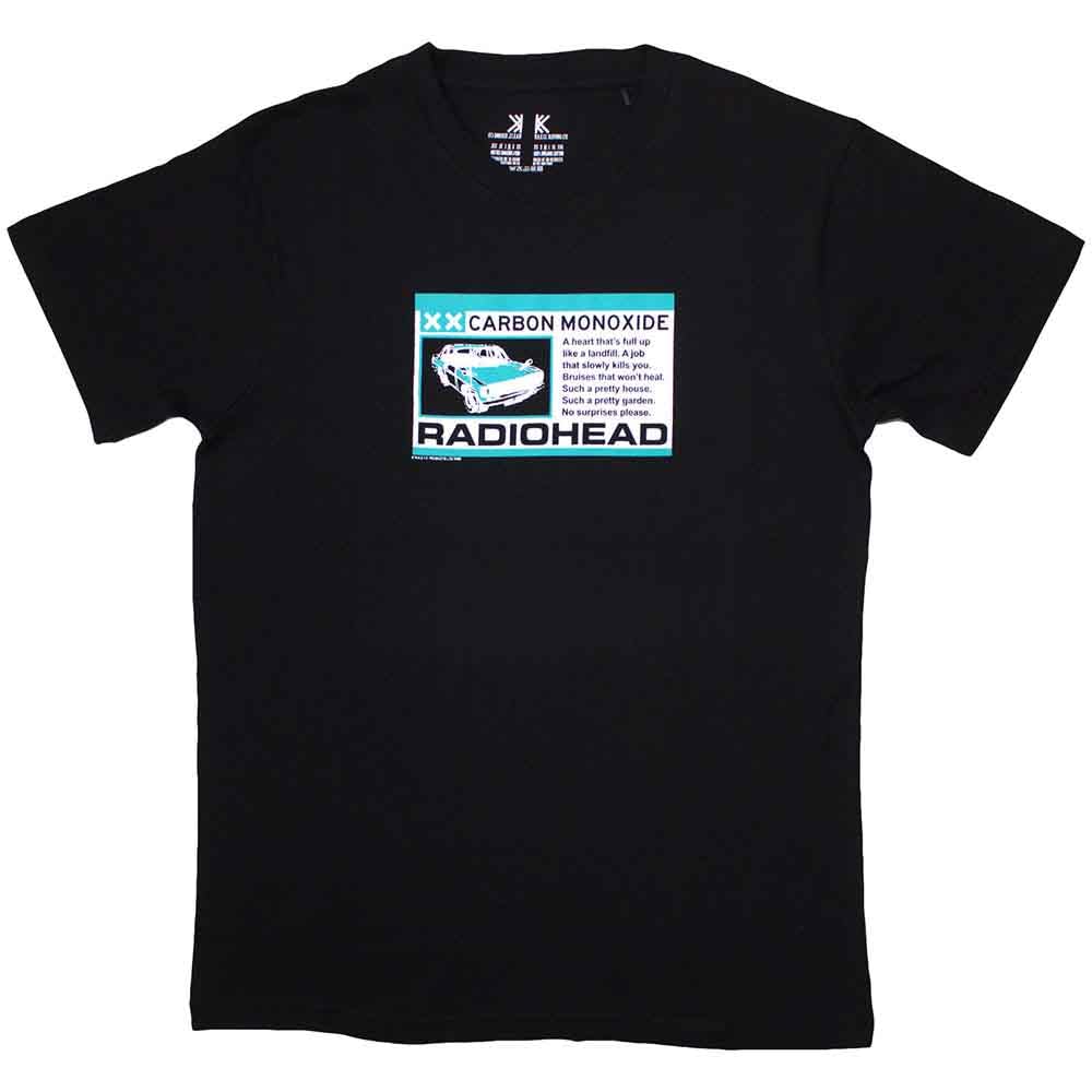 Rock Off officially licensed products Radiohead Carbon Patch T Shirt XL Black