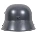 WW1 German M16 Helmet with Liner (Silver, Large)
