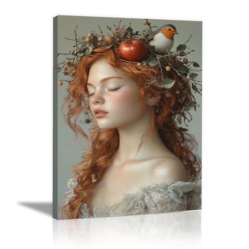 Affiches et impressions sur toile vintage TERUEA : cadre tableau rouge 40x60cm