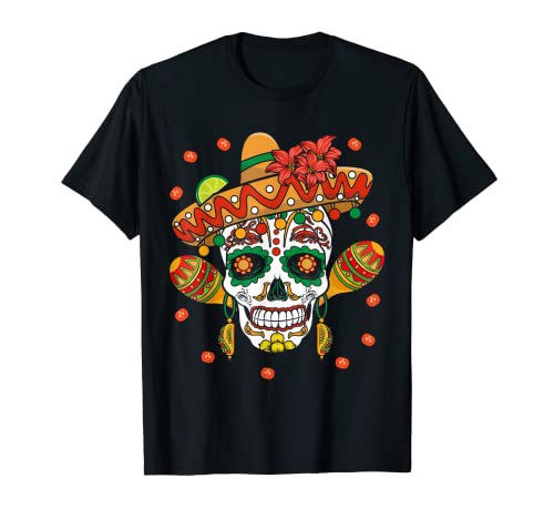 Lima El Dia De Los Muertos Taco Tequila Happy Cinco De Mayo Camiseta