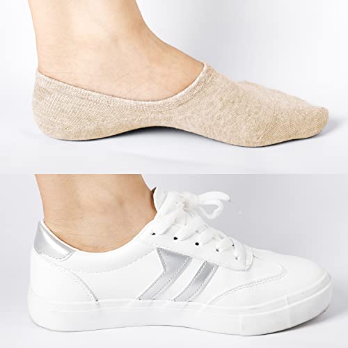 Image of DIBAOLONG Womens No Show Socks Non Slip Flat Boat Line Low Cut Socks (6-12 Packs)