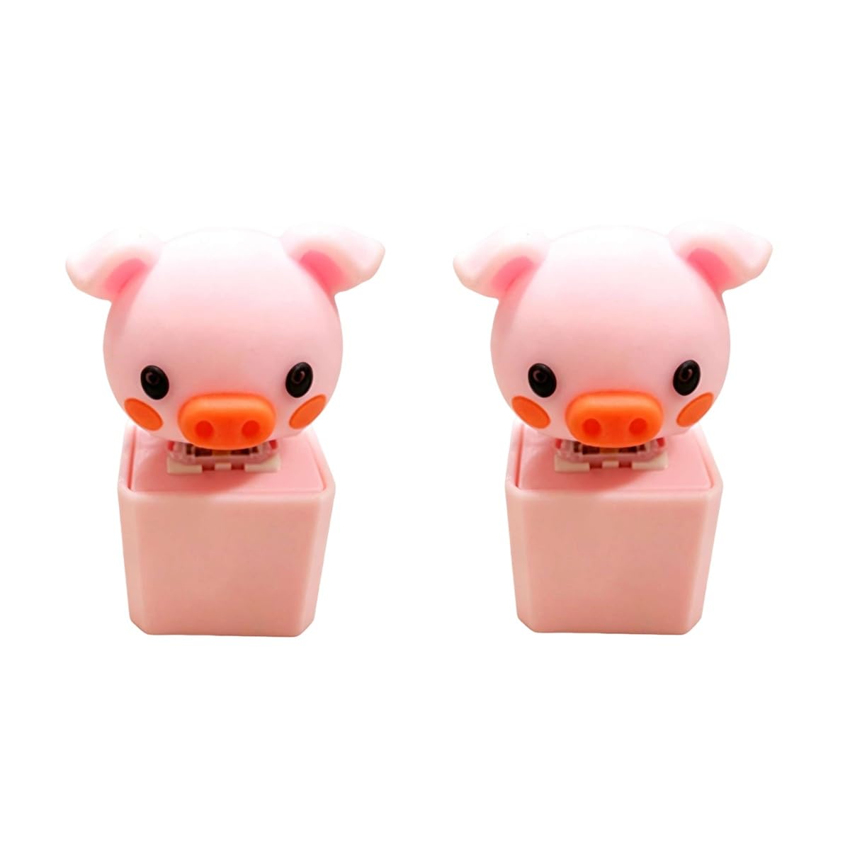 Pig Croaking Fidget Toy for Adult, Animal Sound Fidget Clickers (Pink-2pcs)