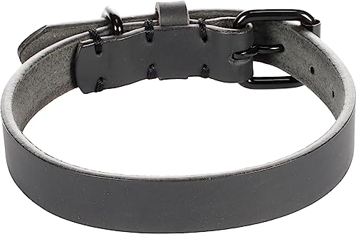 Flamingo Dog Collar Leano Black S/M 31-39cm 20mm