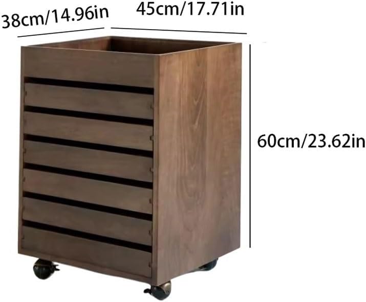 JITUIHOM Wooden Filing Cabinets for Offices and Home Study Rooms Retro Removable Storage Filing Cabinet