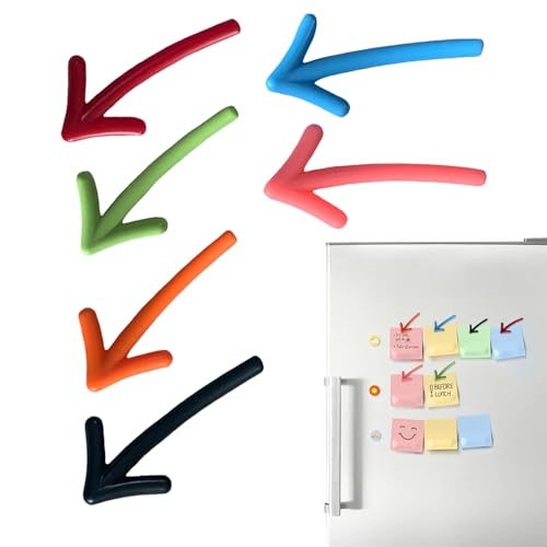 Imanes para – Juego de 6 imanes de Flecha Decorativa | Rotuladores Coloridos Pegatinas Decorativas Lindas para Profesores, Aula Oficina, Escuela, niñas, Adultos