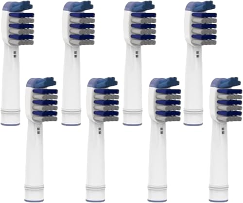 Lot de 8 têtes de brosse de remplacement compatibles Oralb Tri-Zone, Nettoyage triple action,...