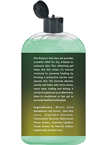 First Botany 602519445572 Aloe Vera Gel From 100 Percent Pure Aloe Infused With Tea Tree Oil thumb #7