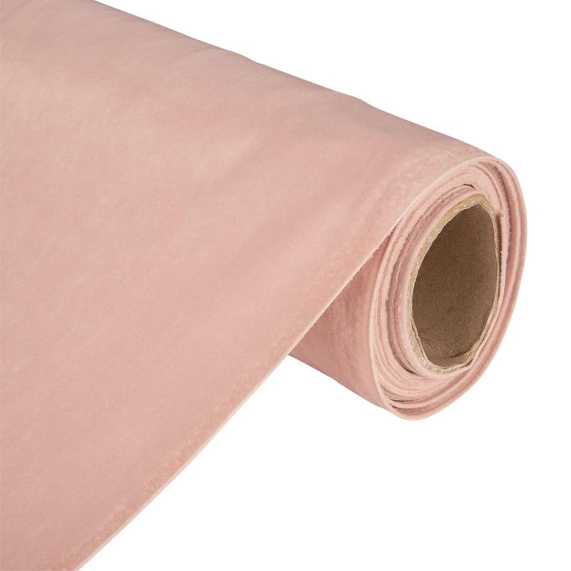 1m Soft Powder Pink Velvet Fabric – 150cm 60 Inch Wide Plush Upholstery Material for Curtains Blinds Chair Covers Cushions, Garments & Soft Furnishings – Velvet by The Metre by Discount Fabrics LTD — image 1
