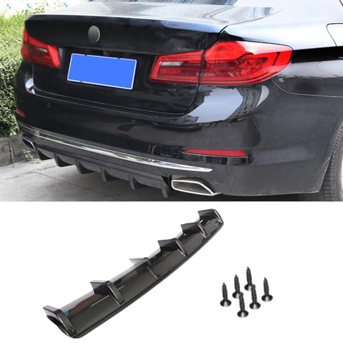 シビック FL4 FL4 e:HEV 2022 2023に適用リアバンパースポイラー バンパースポイラー6枚翼のフカヒレ リアディフューザー ABS製 ドレスアップ シャークフィン風 軽量 エアロ DIY アクセサリー カスタム 外装パーツ(炭素繊維)