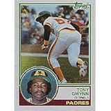 1983 Topps Tony Gwynn Baseball Rookie Card In Protective Display Case