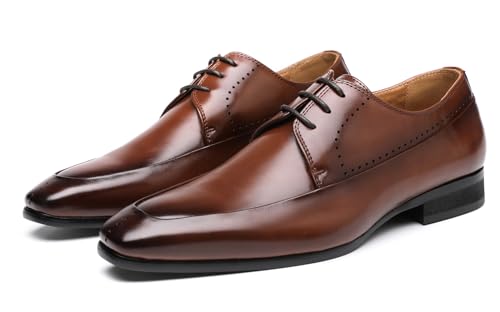 Image of Split Toe Oxford for Men Retro Dress Shoes VintageSlip-on Formal Oxfords Shoes