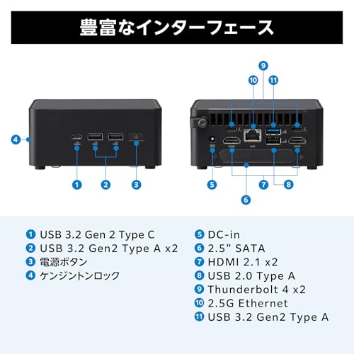 Image of ASUS RNUC14RVSU500000I NUC 14 Pro+ NUC14RVSu5 Barebone System, Intel Core Ultra 9 Processor