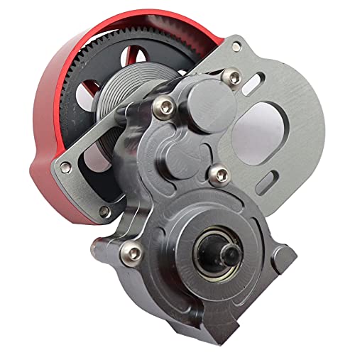 Gxarts Truck Full Metal Transmission Assembled Gearbox With Steel Gear Set Compatible With Axial Scx10 1:10 Rc Crawler #TOP3
