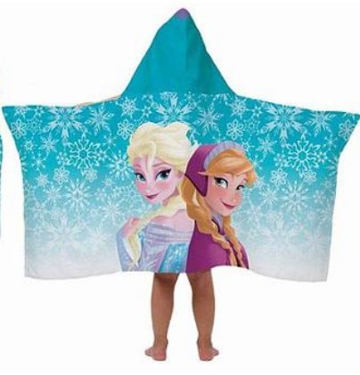 frozen anna hooded towel