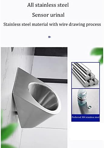 Automatic Induction Urinal Urinal, Wall-Mounted Male Urinal, Public Toilet Urinal, Small Vertical Toilet, Suitable for Home, Hotel, School